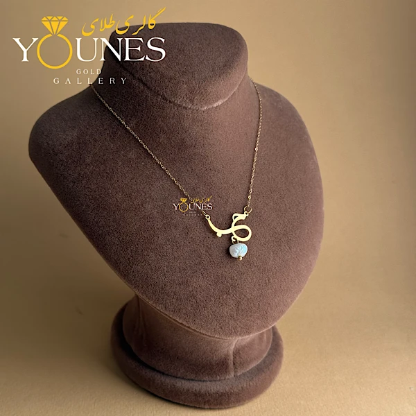 گردنبند حب طلا مروارید دار